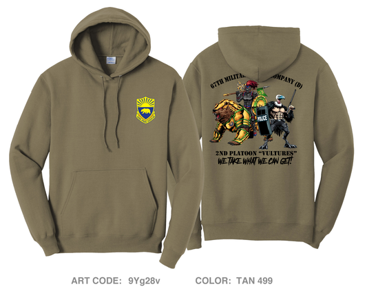 2/67 Military Police Company (D) Comfort Unisex Hooded Sweatshirt - 9Yg28v