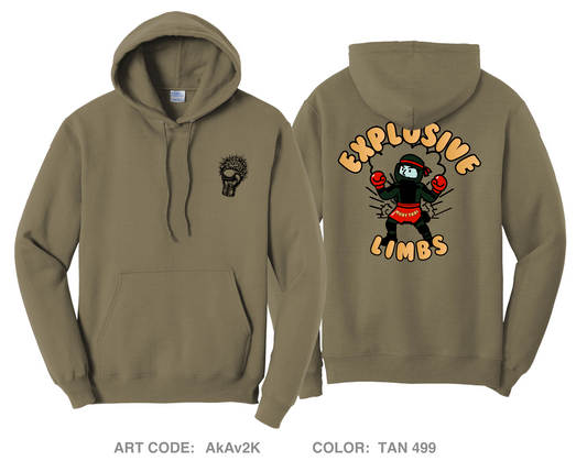 Explodive Limbs Muay Thai Comfort Unisex Hooded Sweatshirt - AkAv2K