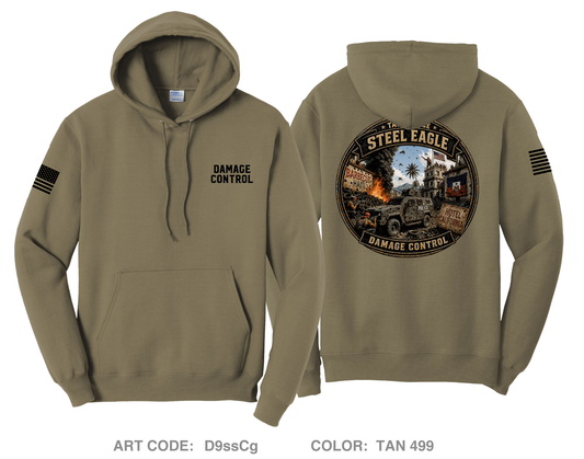 Damage Control Comfort Unisex Hooded Sweatshirt - D9ssCg