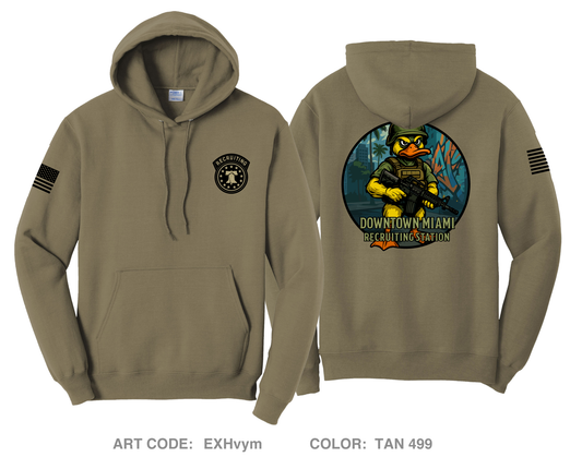 Downtown Miami Recruiting Station Comfort Unisex Hooded Sweatshirt - EXHvym