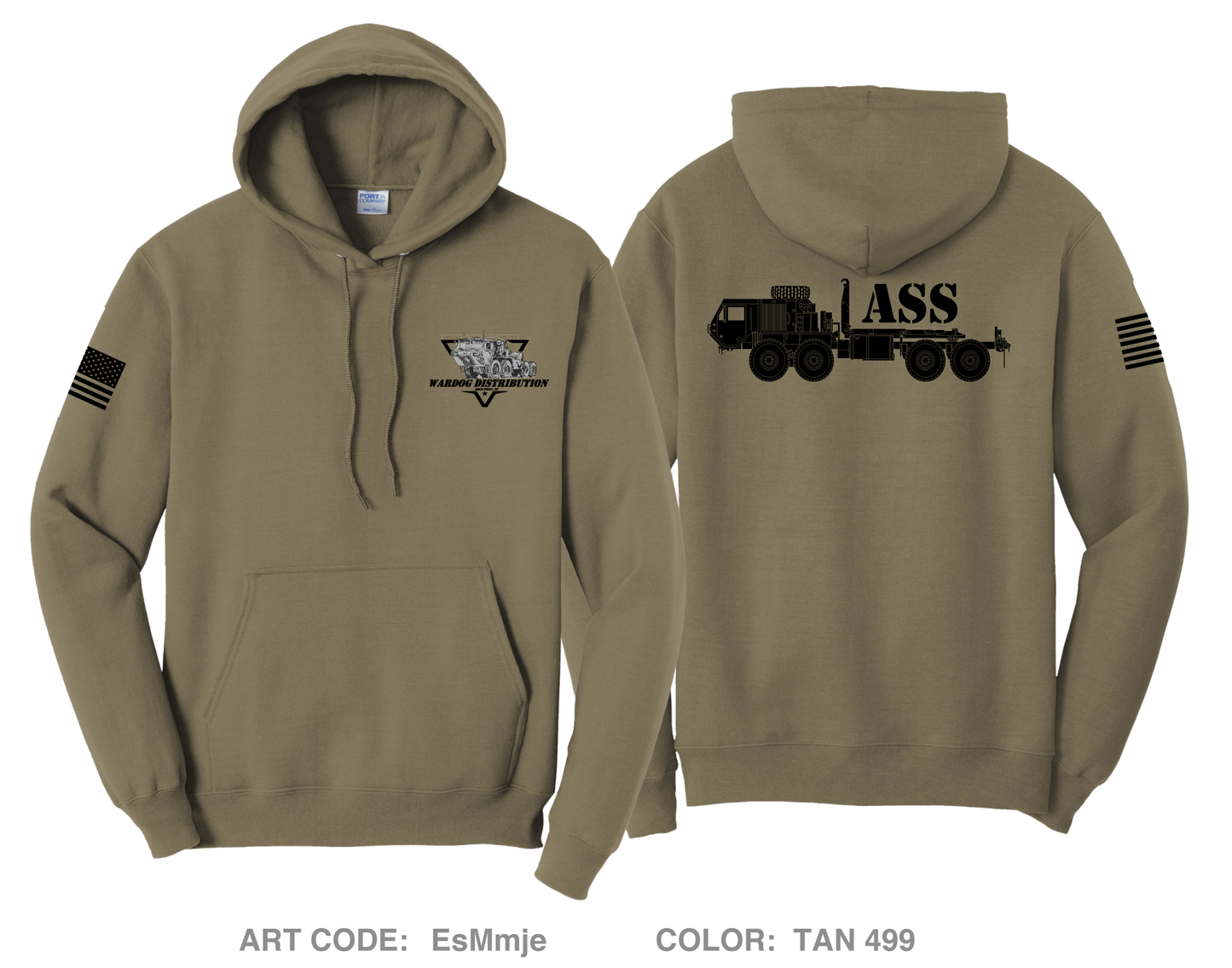 Fox Company 230th bsb WARDOGS Comfort Unisex Hooded Sweatshirt - EsMmje