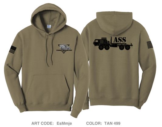 Fox Company 230th bsb WARDOGS Comfort Unisex Hooded Sweatshirt - EsMmje