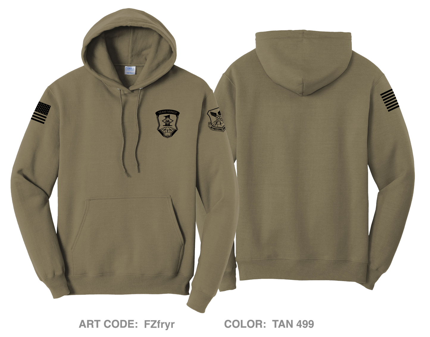 Minot First Sergeants Comfort Unisex Hooded Sweatshirt - FZfryr