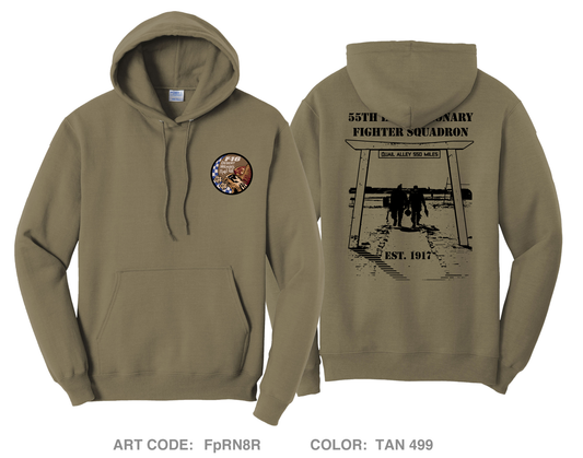 55th Fighter Squadron Comfort Unisex Hooded Sweatshirt - FpRN8R