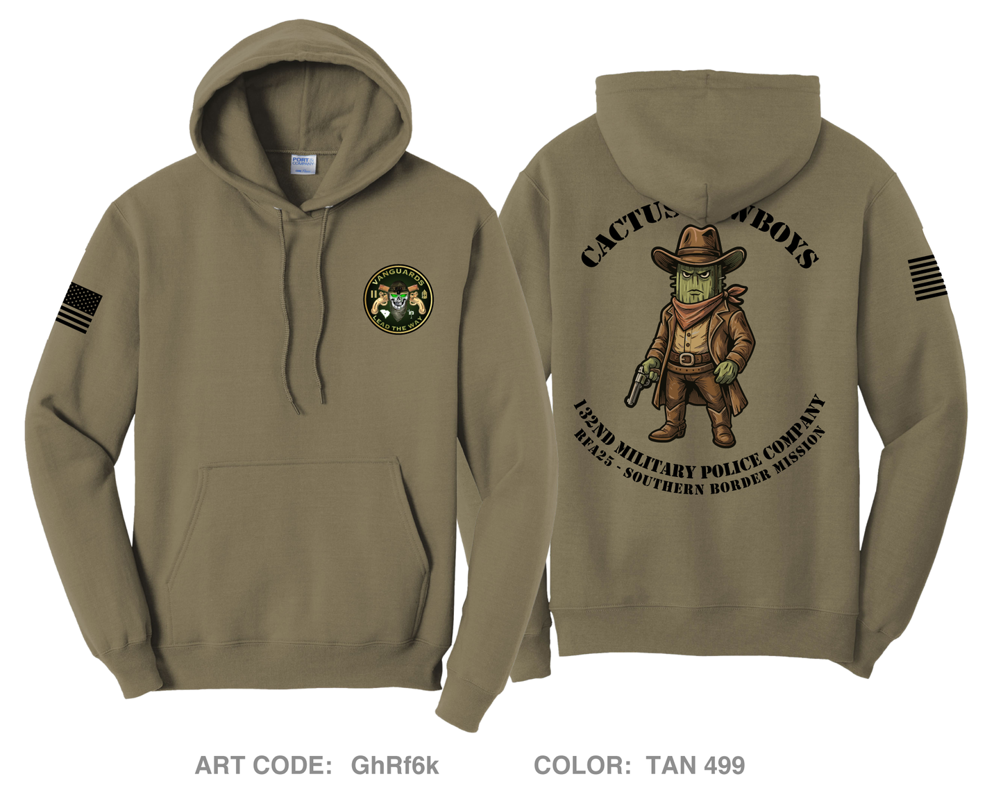 132nd Military Police Company - Foot Patrol Comfort Unisex Hooded Sweatshirt - GhRf6k