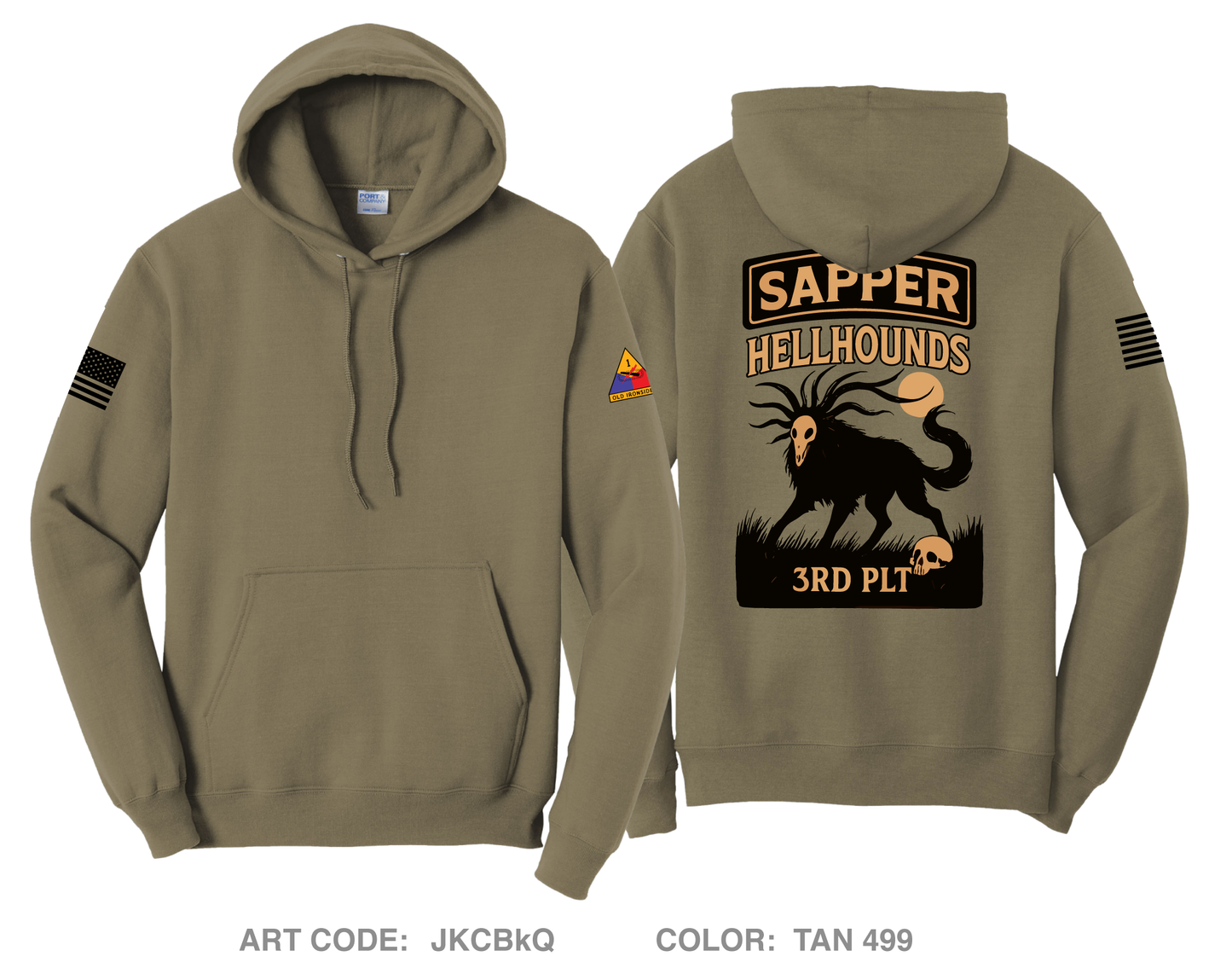 HellHounds Comfort Unisex Hooded Sweatshirt - JKCBkQ