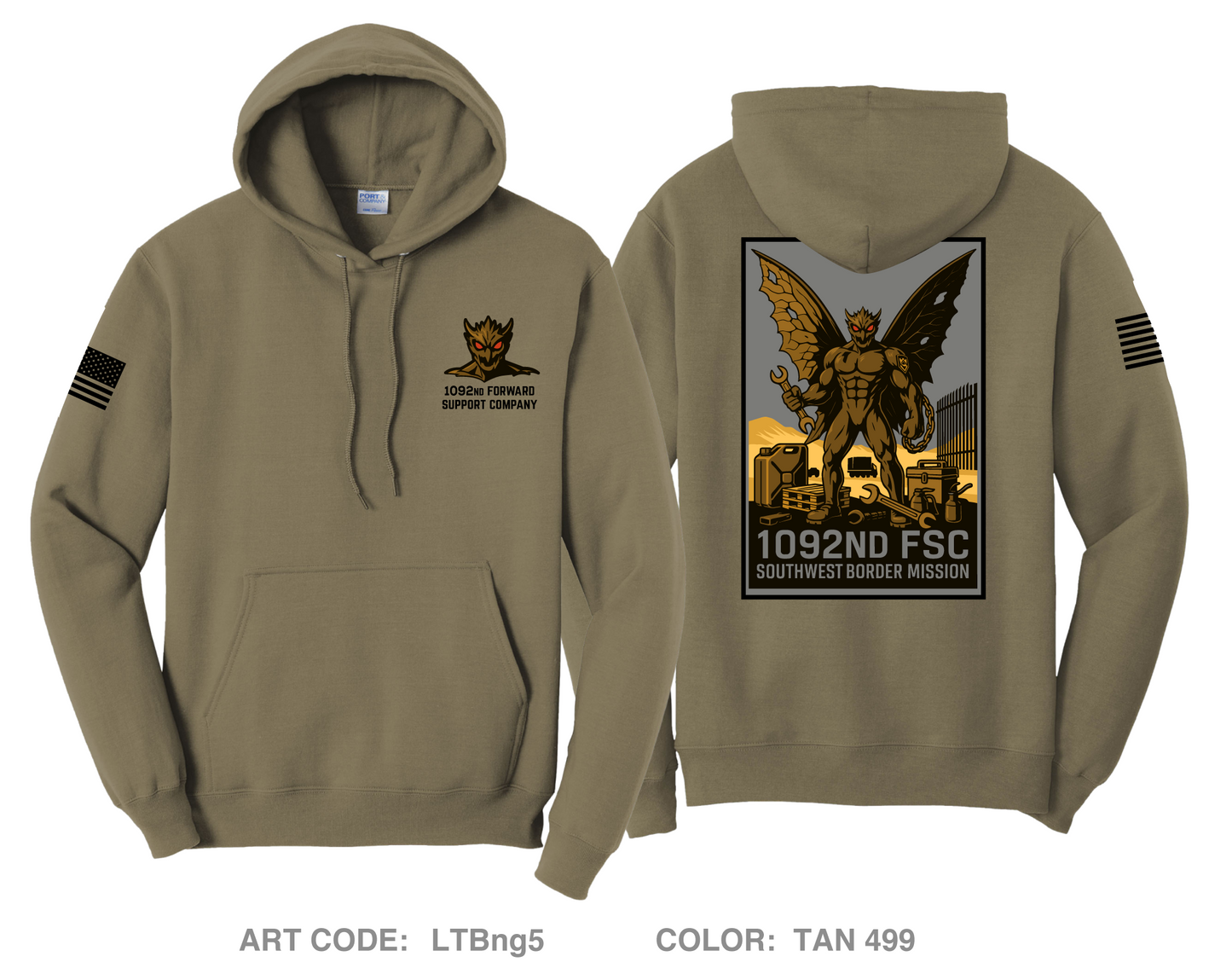 1092 FSC Fundraising Collection Comfort Unisex Hooded Sweatshirt - LTBng5