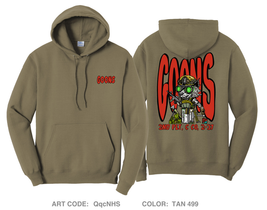 2nd Platoon "GOONS" Comfort Unisex Hooded Sweatshirt - QqcNHS