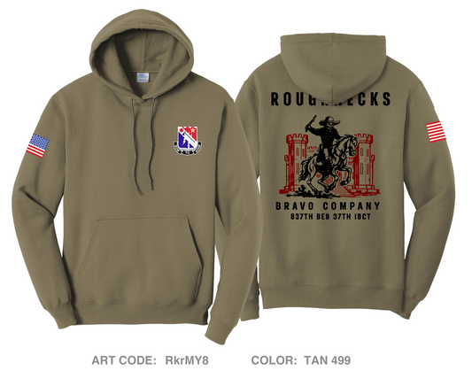 Bravo Company 837th BEB 37th IBCT Comfort Unisex Hooded Sweatshirt - RkrMY8