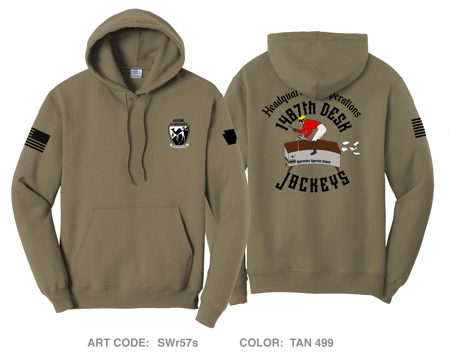 1487th Transportation Company - Headquarters/Operations Comfort Unisex Hooded Sweatshirt - SWr57s