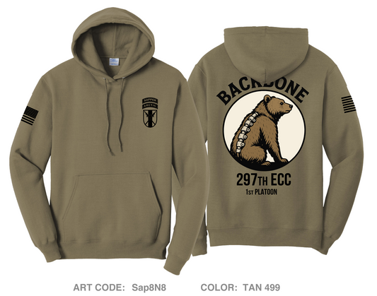 297 1st PLT Comfort Unisex Hooded Sweatshirt - Sap8N8