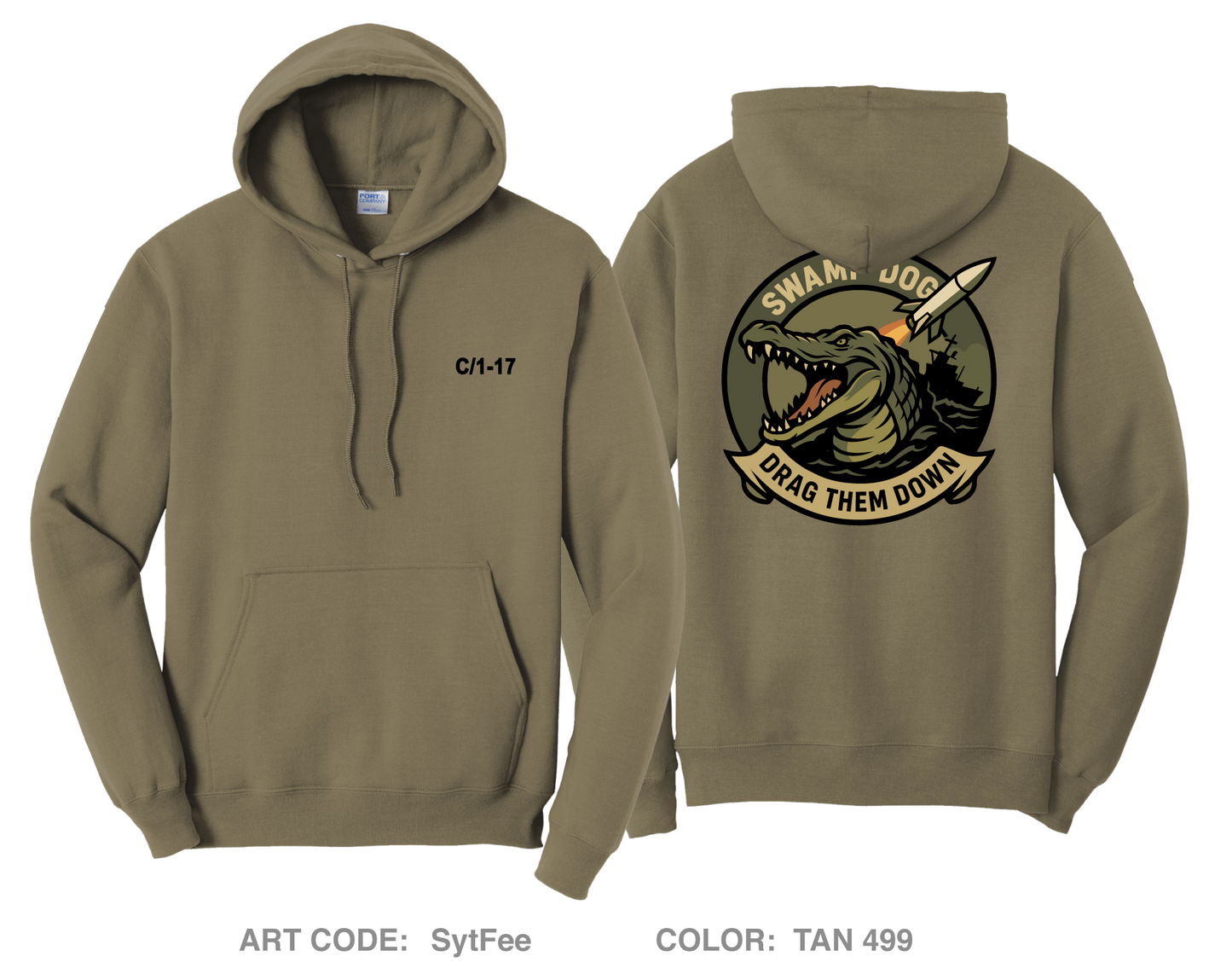 Support, C/1-17 Comfort Unisex Hooded Sweatshirt - SytFee