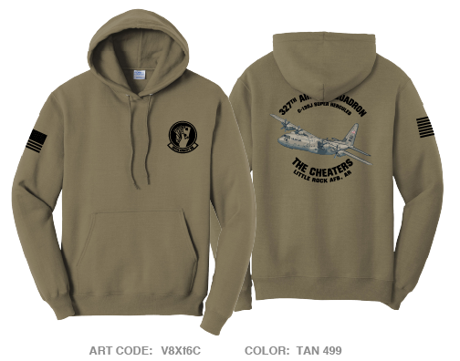 327th Airlift Squadron Comfort Unisex Hooded Sweatshirt - V8Xf6C