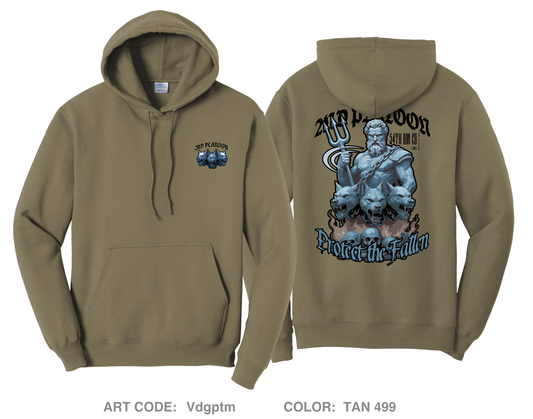 2ND PLT/54th QM CO Comfort Unisex Hooded Sweatshirt - Vdgptm