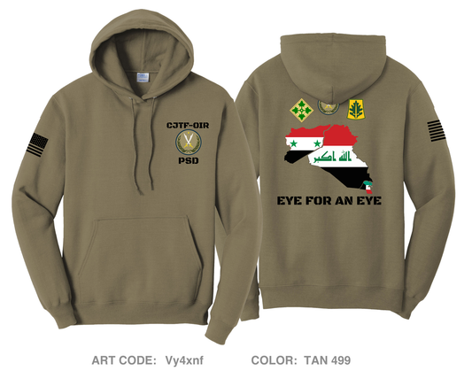 CJTF-OIR 333rd MP PSD Comfort Unisex Hooded Sweatshirt - Vy4xnf