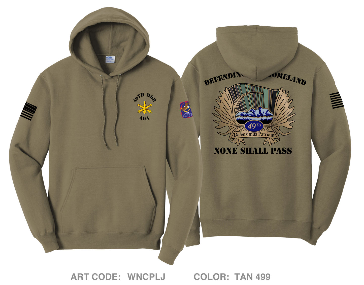 49th Missile Defense Battalion Comfort Unisex Hooded Sweatshirt - WNCPLJ