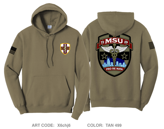 7229 Medical Support Unit Comfort Unisex Hooded Sweatshirt - X6chj6
