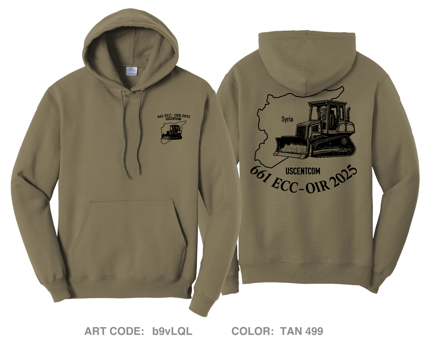 661st ECC Comfort Unisex Hooded Sweatshirt - b9vLQL