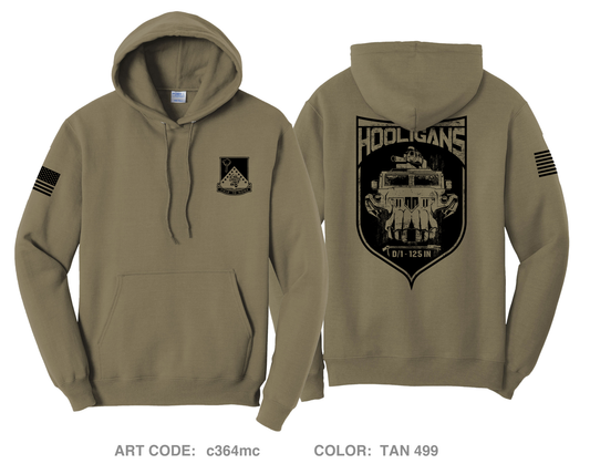 D Co 1-125 IN Comfort Unisex Hooded Sweatshirt - c364mc