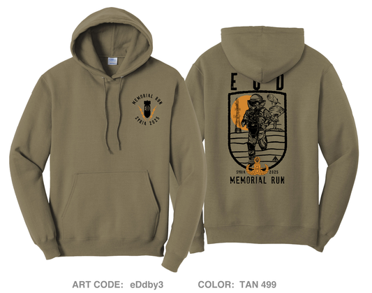 EOD Memorial Run Comfort Unisex Hooded Sweatshirt - eDdby3
