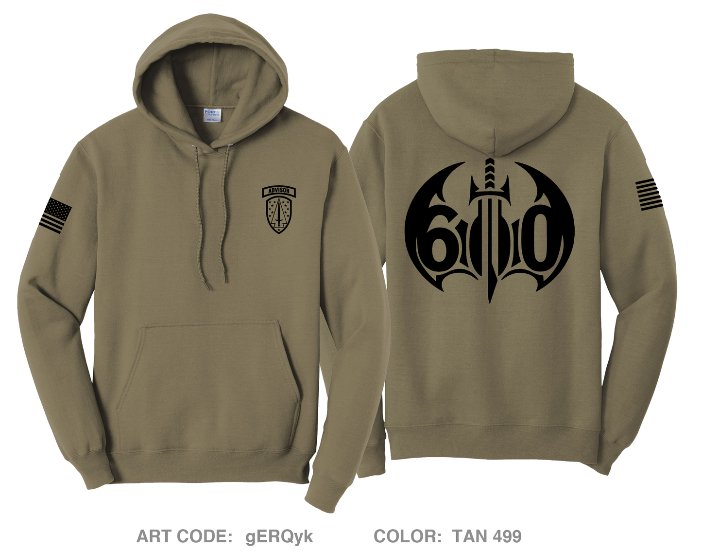 Bat 600 54th SFAB Comfort Unisex Hooded Sweatshirt - gERQyk