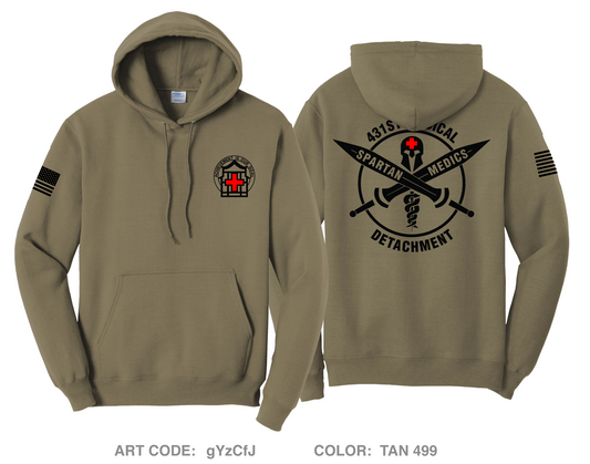 431st Medical Detachment Comfort Unisex Hooded Sweatshirt - gYzCfJ