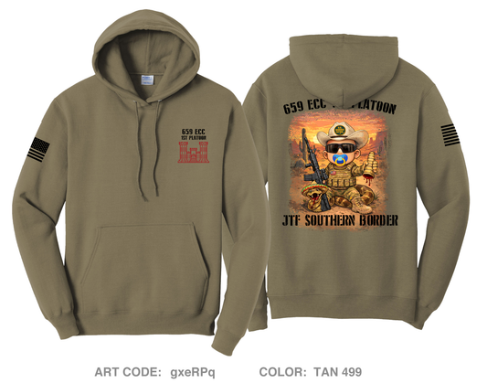 659 ECC, 1st Platoon Comfort Unisex Hooded Sweatshirt - gxeRPq