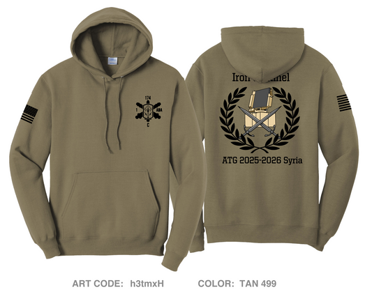 C BTRY 1-174 ADA Comfort Unisex Hooded Sweatshirt - h3tmxH