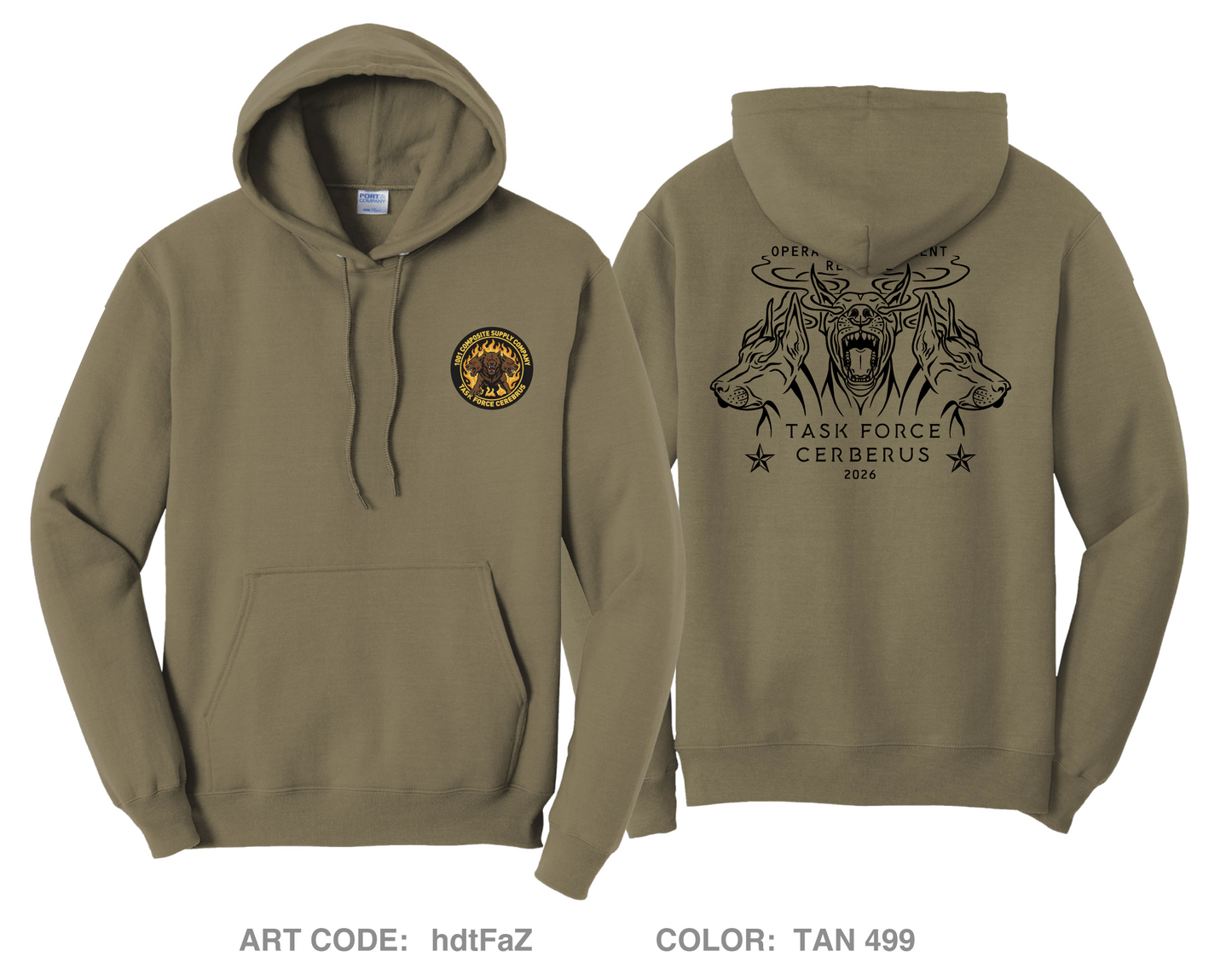 1001st Quartermaster Company Comfort Unisex Hooded Sweatshirt - hdtFaZ