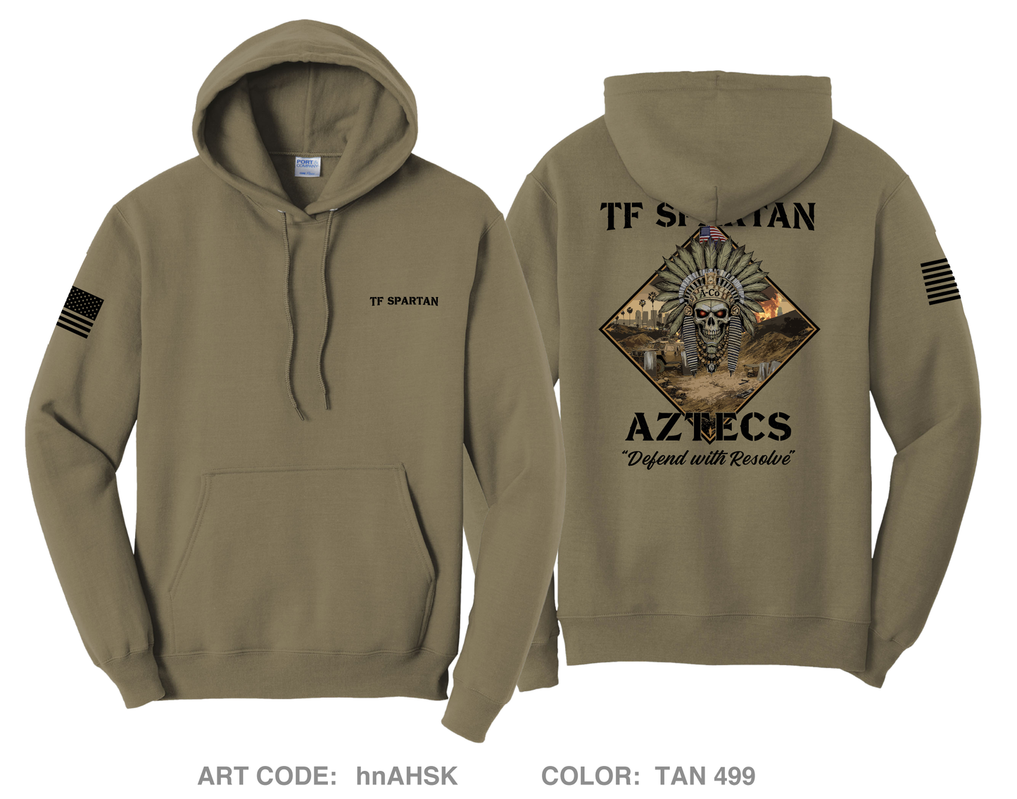 TF Spartan A Co. Comfort Unisex Hooded Sweatshirt - hnAHSK