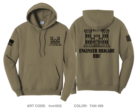 111th Engineer Brigade HHC Comfort Unisex Hooded Sweatshirt - hvcH5Q