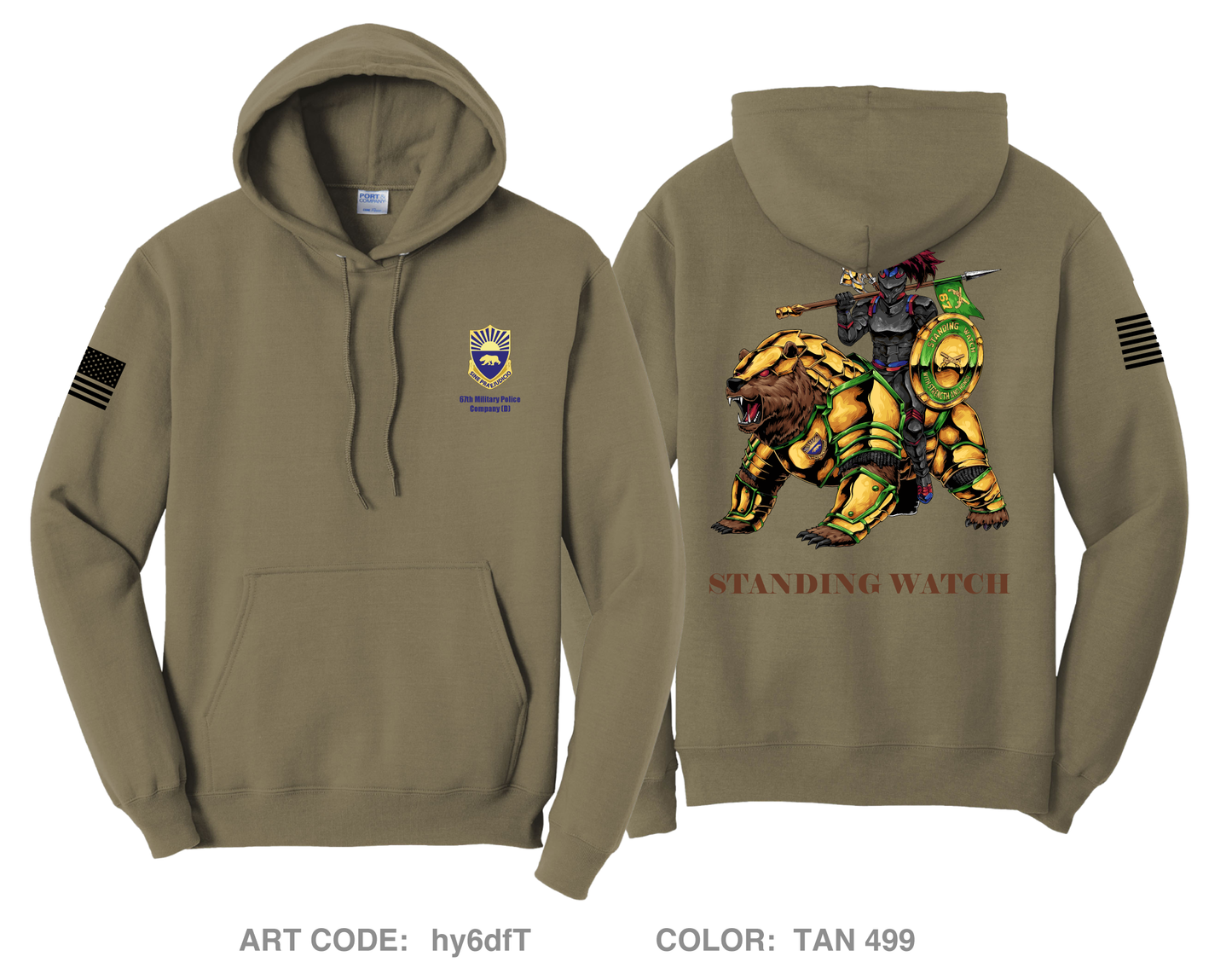 67th Military Police Company (D) Comfort Unisex Hooded Sweatshirt - hy6dfT