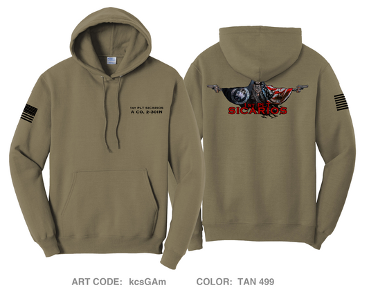 1st Platoon A Co 2-30IN Comfort Unisex Hooded Sweatshirt - kcsGAm