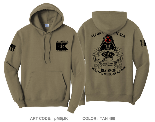 Alpha Battery, 2-44 ADA Comfort Unisex Hooded Sweatshirt - pM5jJK