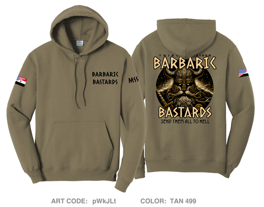 Bastards barbaric Comfort Unisex Hooded Sweatshirt - pWkJLt