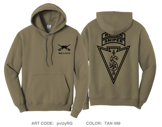 Recon Sniper Platoon HHC 2-162 IN Comfort Unisex Hooded Sweatshirt - pvUyRQ