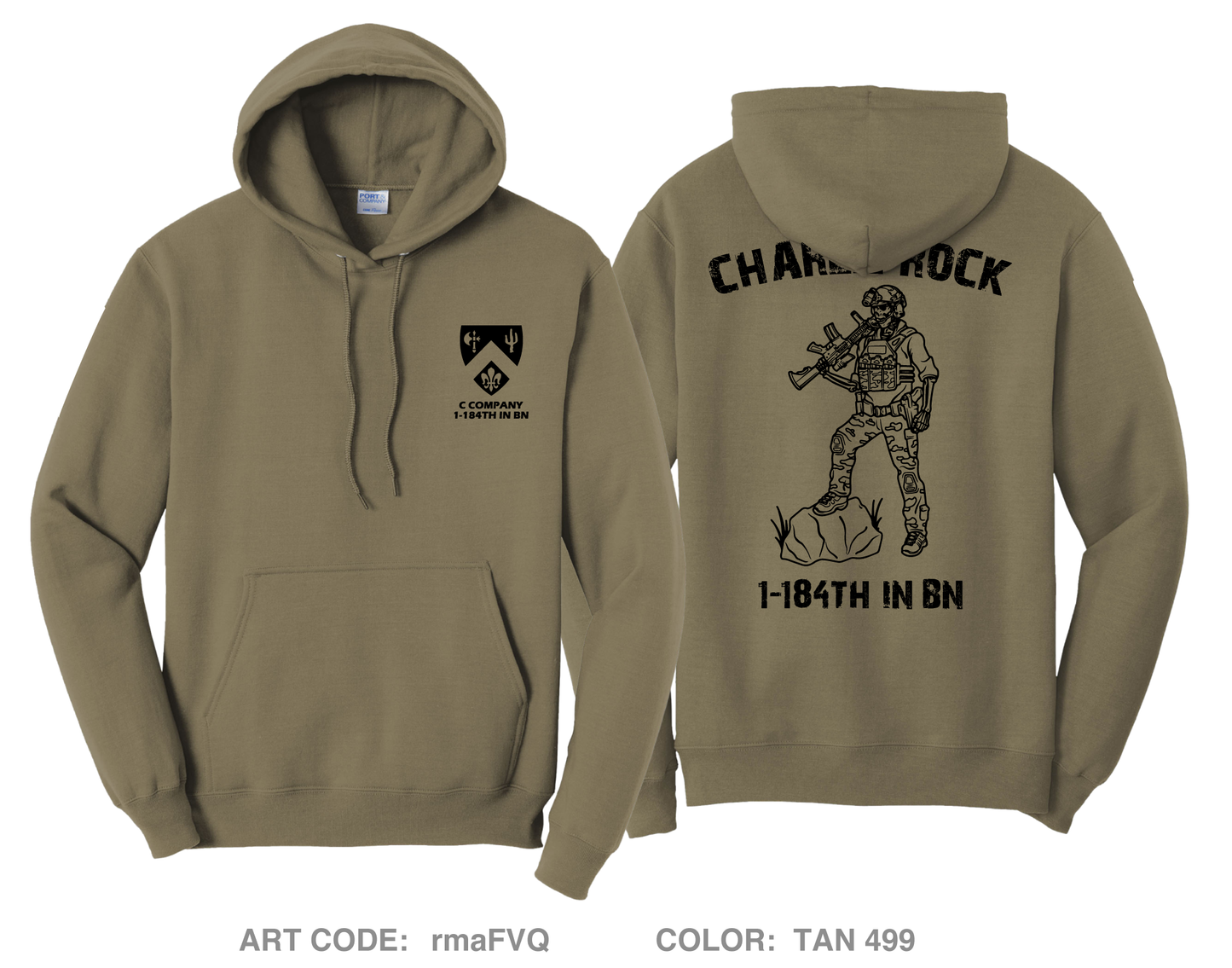 C Co 1-184th IN BN Store 1 Comfort Unisex Hooded Sweatshirt - rmaFVQ