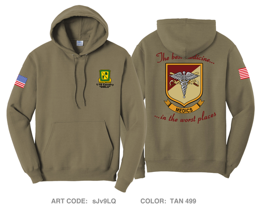 1/18 CAV Medics Comfort Unisex Hooded Sweatshirt - sJv9LQ
