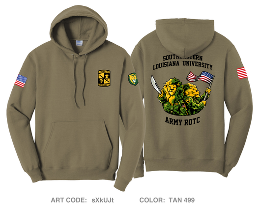 Southeastern Louisiana University ROTC Comfort Unisex Hooded Sweatshirt - sXkUJt