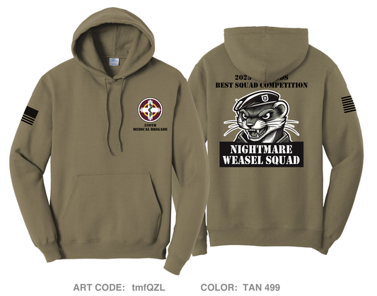 338th medical brigade Comfort Unisex Hooded Sweatshirt - tmfQZL