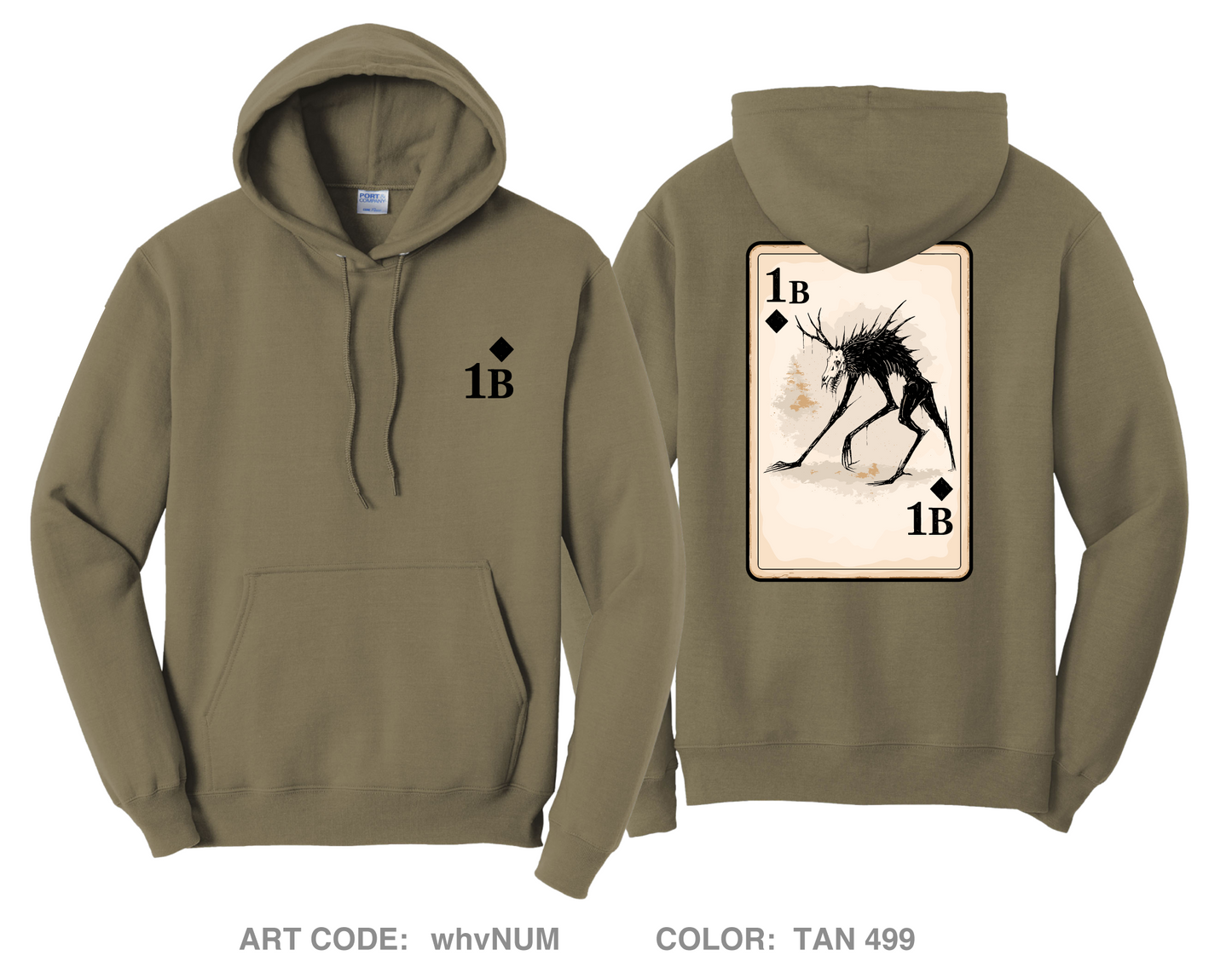1B Comfort Unisex Hooded Sweatshirt - whvNUM