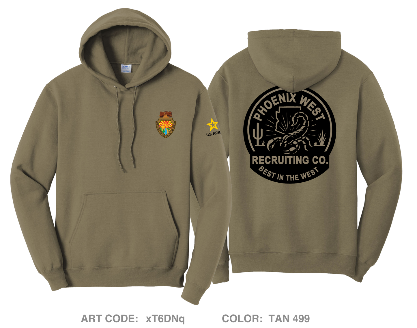 Phoenix West Recruiting Company Comfort Unisex Hooded Sweatshirt - xT6DNq