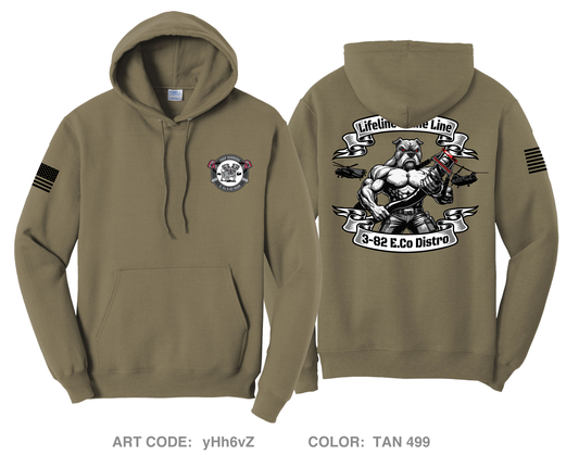 E. CO, 3-82 GSAB Comfort Unisex Hooded Sweatshirt - yHh6vZ