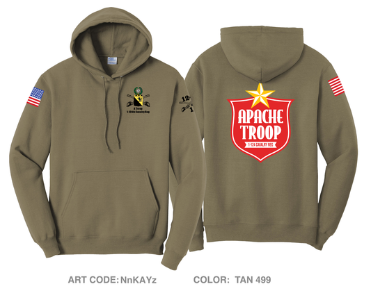 A Troop 1|124th Cavalry Reg Comfort Unisex Hooded Sweatshirt - NnKAYz