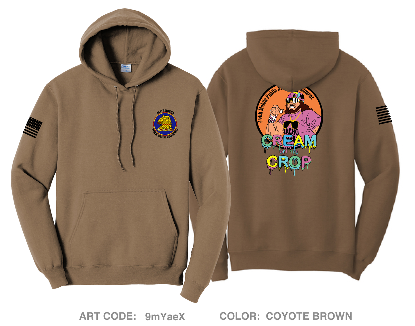 444th Mobile Public Affairs Detachment Comfort Unisex Hooded Sweatshirt - 9mYaeX
