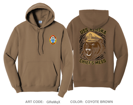 USS Alaska Gold CPOA Comfort Unisex Hooded Sweatshirt - GReMqX