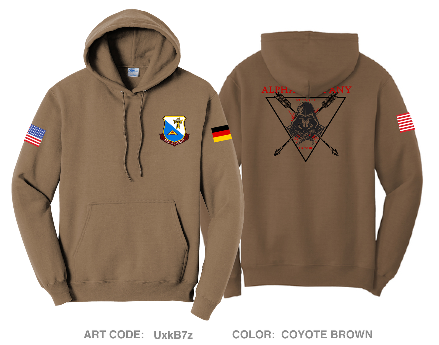 A Co, 7th NCOA Comfort Unisex Hooded Sweatshirt - UxkB7z
