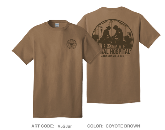 NAS JAX ICU Comfort Unisex Cotton SS Tee - V5SJur
