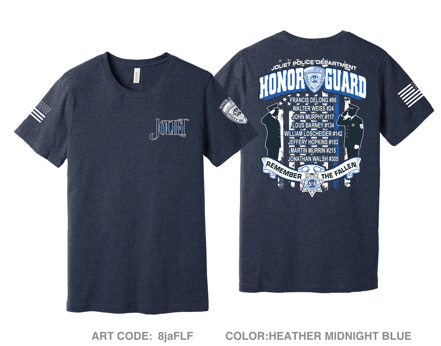 Joliet Police Dept Fundraising Collection Comfort Unisex Triblend SS Tee - 8jaFLF
