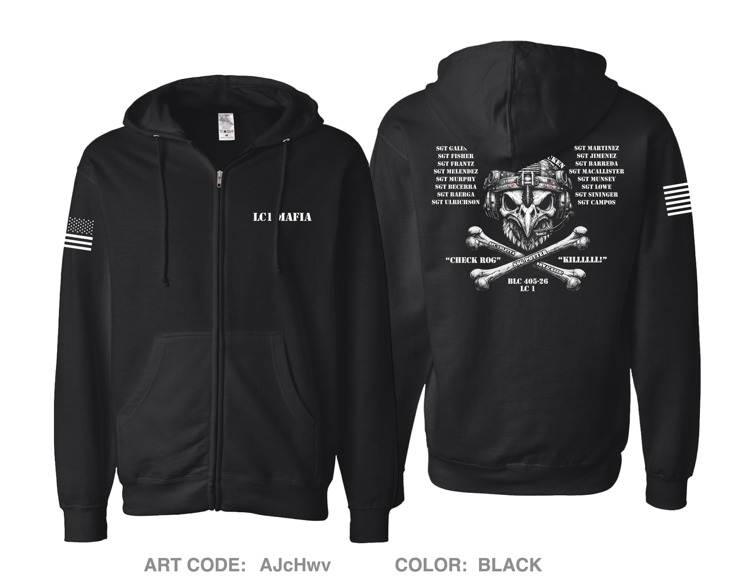 BLC 405-26 Comfort Unisex Cotton Blend Full-Zip Hooded Sweatshirt - AJcHwv